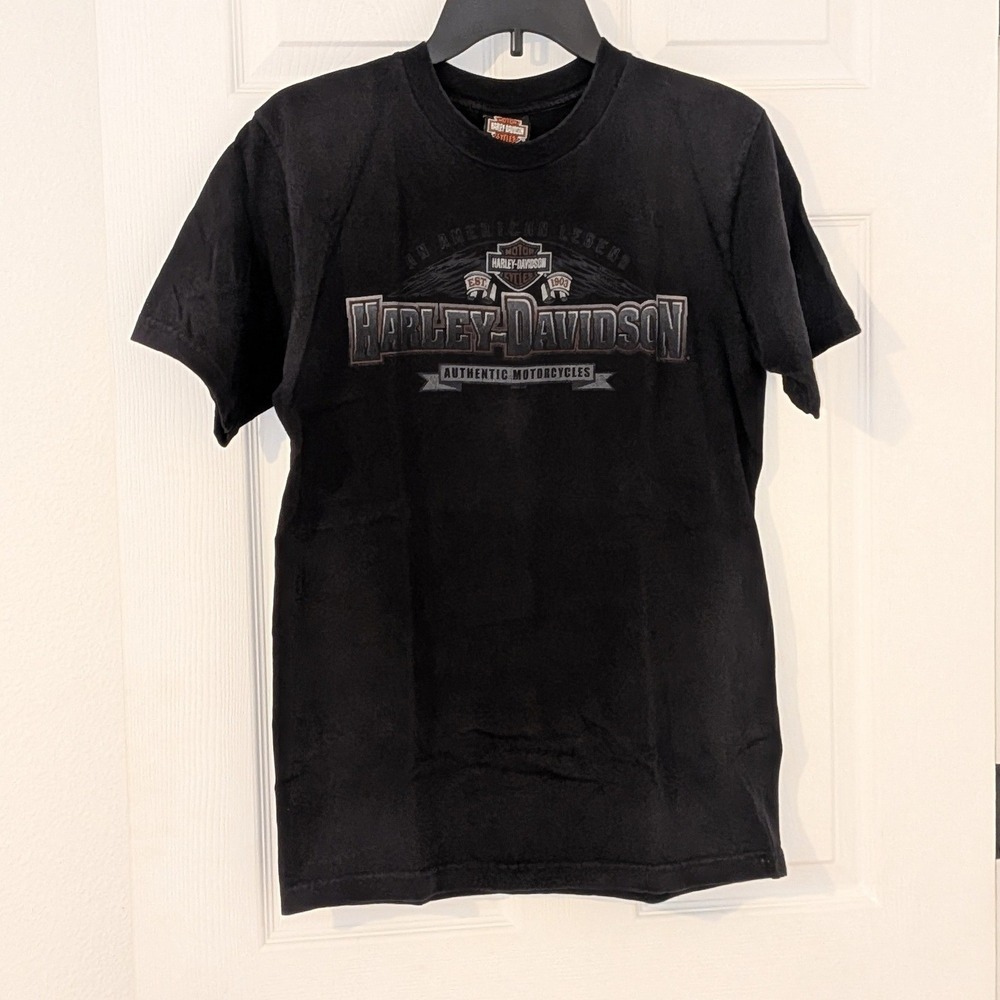 Harley-Davidson Orlando Florida Eagle Graphic T-Shirt Mens Medium Black 2008 USA